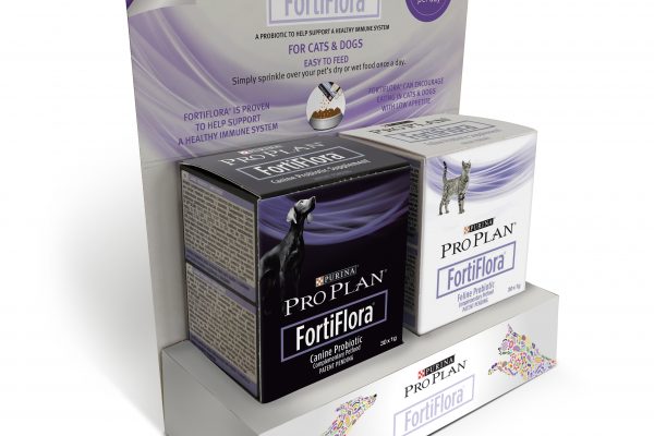 Image shows the veterinary probiotic FortiFlora